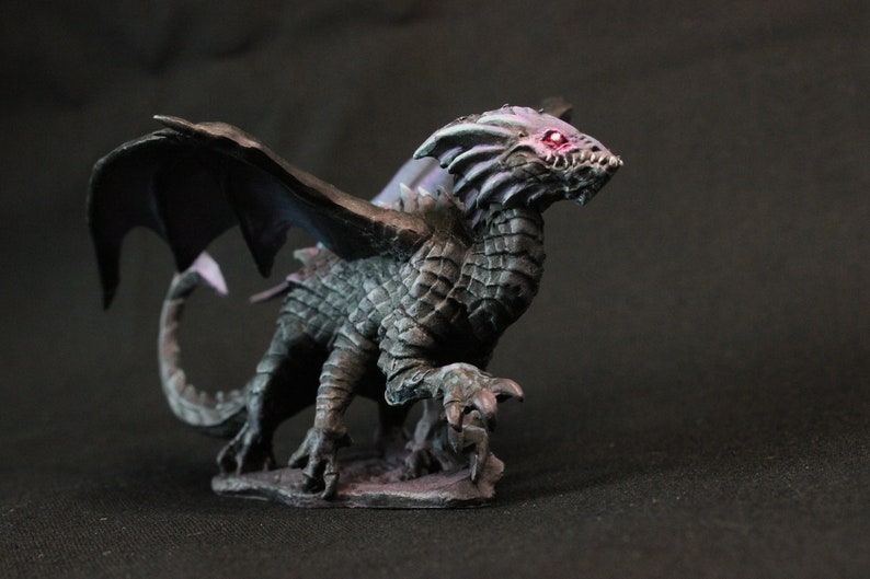 - Ready to ship. Shadow dracolisk Handpainted D/&D miniature half dragon half basilisk