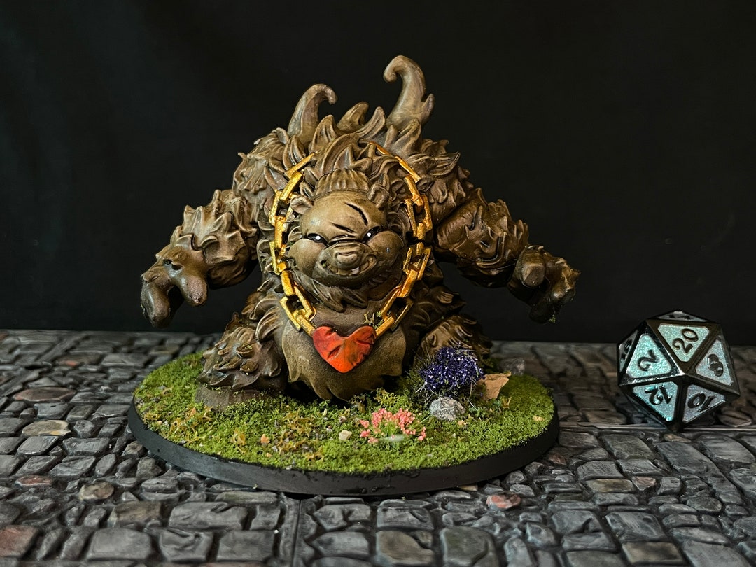 Chibi Bear [3 - Inch Base] - Painted Miniature - D&D - Frostgrave ...