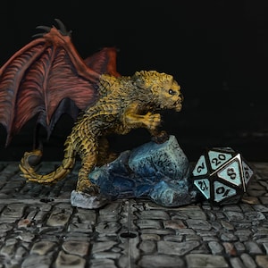 Manticore, Monster, Lion monster - D&D, Frostgrave, Pathfinder, RPG, TTRPG, Handpainted Miniature, Painted Model, Pro Painted Miniature