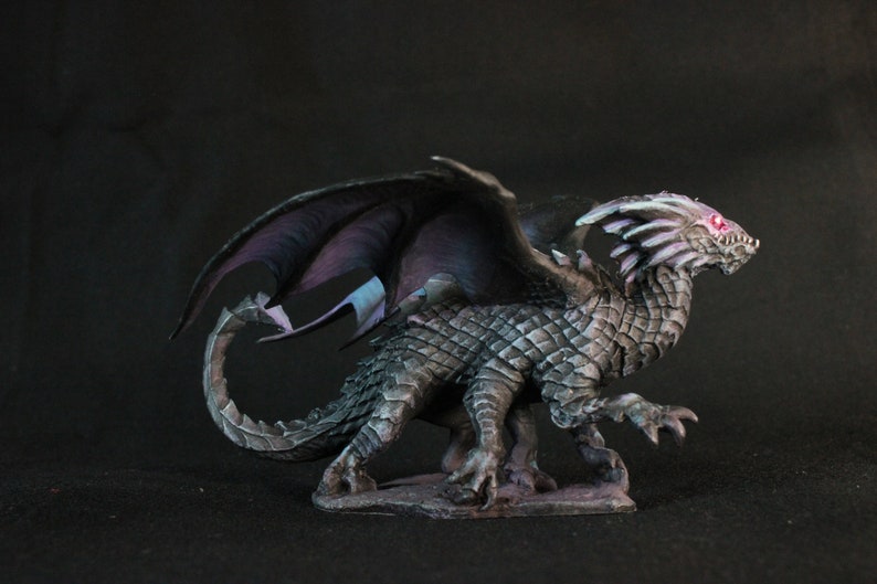 - Ready to ship. Shadow dracolisk Handpainted D/&D miniature half dragon half basilisk