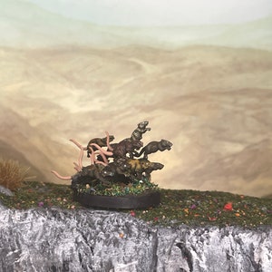 Rat swarm, undead rats, diseased rats [Quickpaint] - Painted miniature - D&D - Frostgrave - Pathfinder - RPG