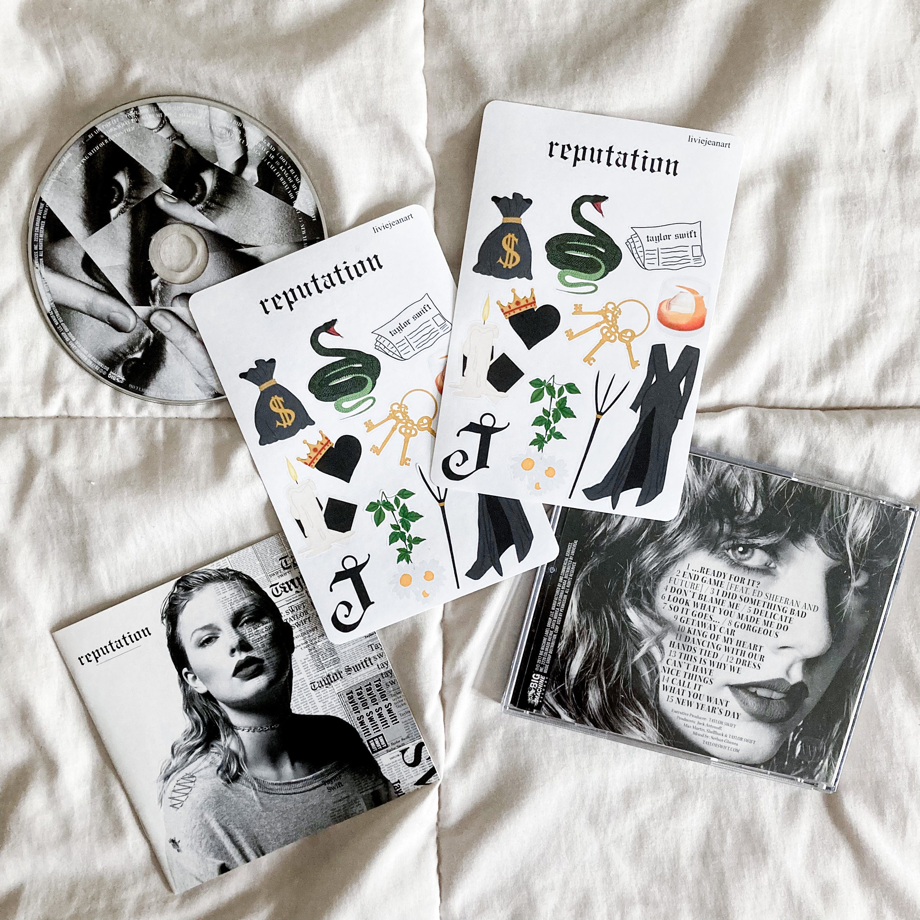 Reputation Taylor Swift Sticker for Sale by leannanphillips