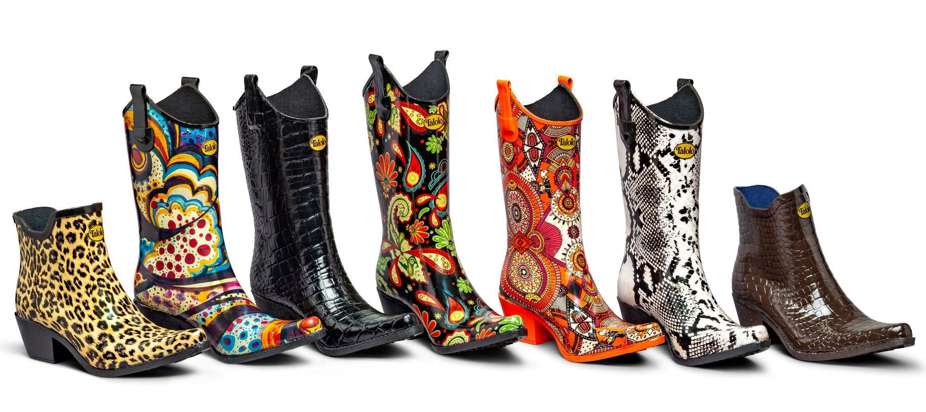 Womens cowboy cheap rain boots