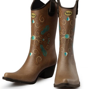 Bota de agua vaquera estilo occidental de alta calidad e impermeable