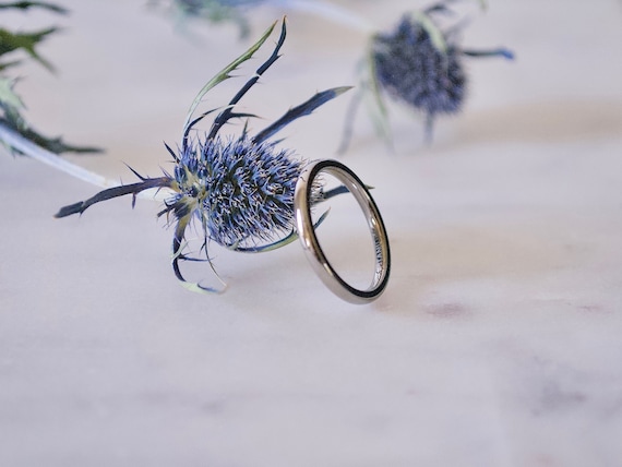 Thin titanium deals ring