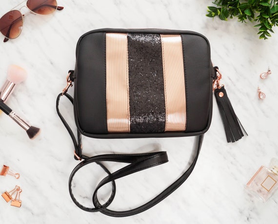 rose gold crossbody