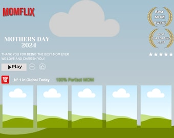 Mom frames Momflix Mothers Day keepsake memory frames template