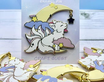 Dreamy Kitsune Enamel Pin