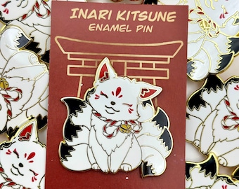 Inari Kitsune Enamel Pin