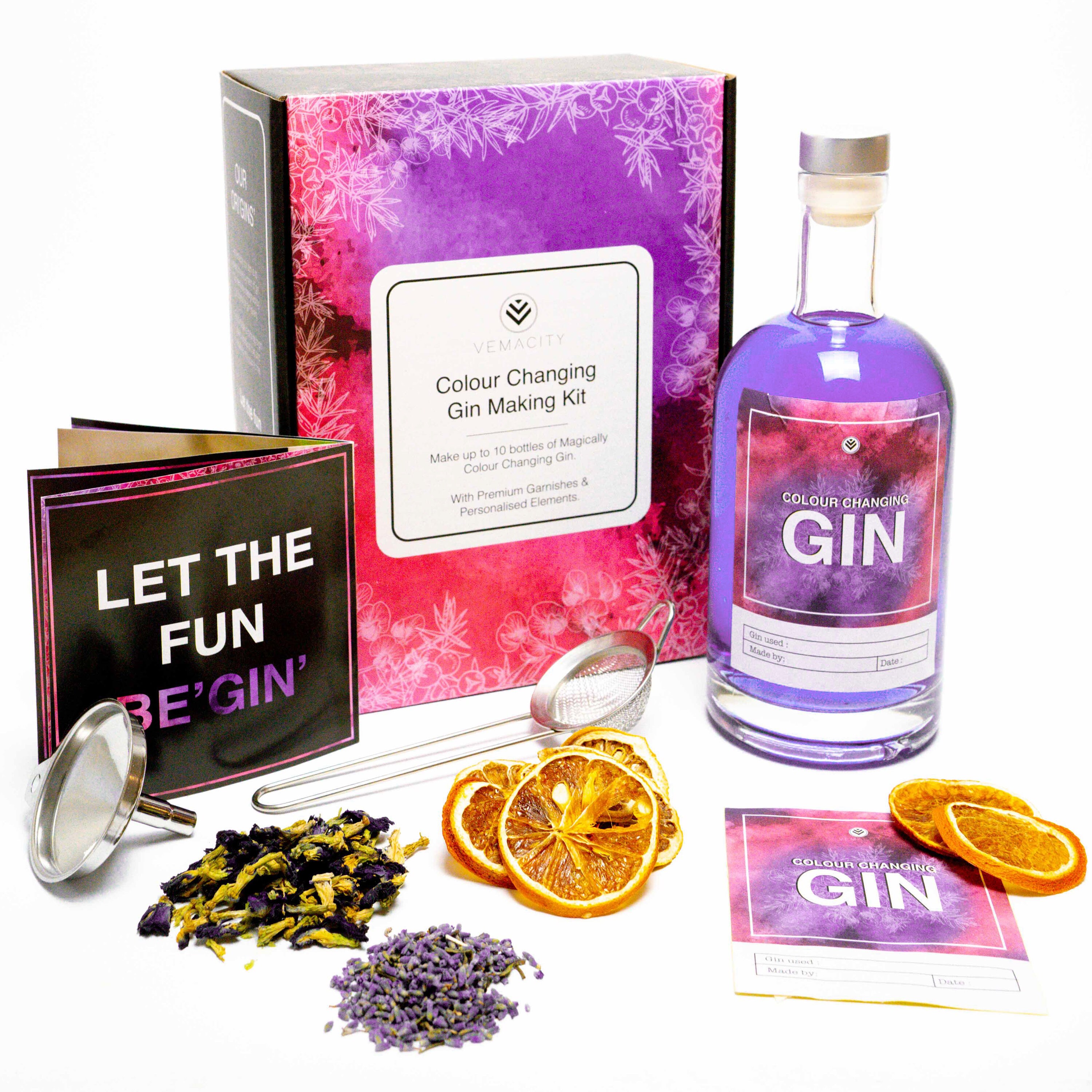 Colour Changing Gin Making Kit for Gin Lovers This Gin Set Etsy