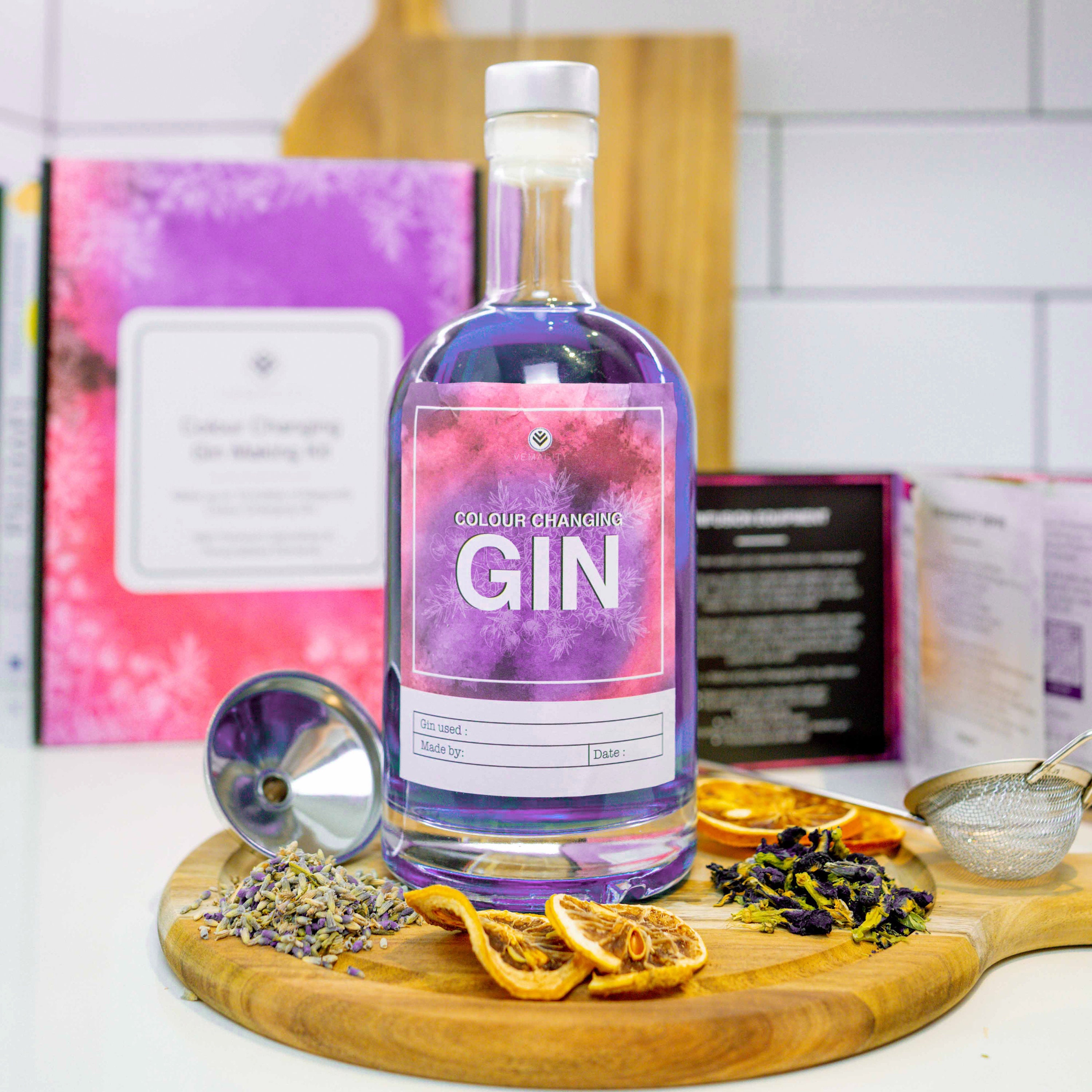 Colour Changing Gin Making Kit for Gin Lovers This Gin Set Etsy