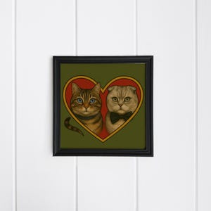 Custom Pet Portrait Vintage Style Cat or Dog Art Personalized Wall Art Pet Memorial Gift Custom Animal Illustration Custom Dog Gift for Her