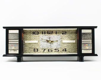 Vintage Tokyo Travel Clock: Retro Japanese Winding Alarm Clock in