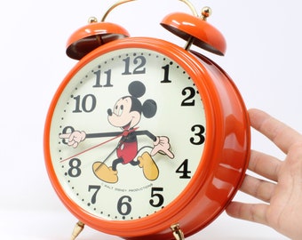 Large format XXL alarm clock Blessing Mickey Mouse Bells