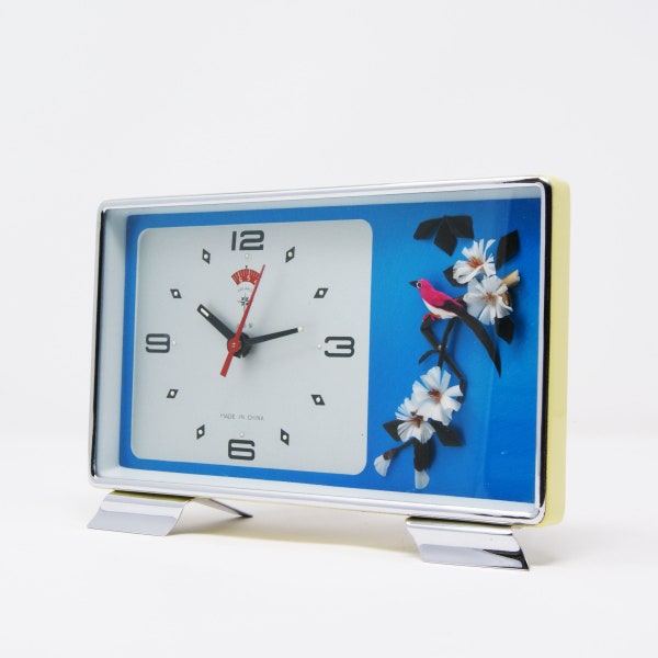 Vintage Kitsch alarm clock Polaris NOS (New Old Stock)