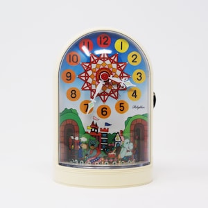 Vintage Children&#39;s Musical Alarm Clock Rhythm 3RM004