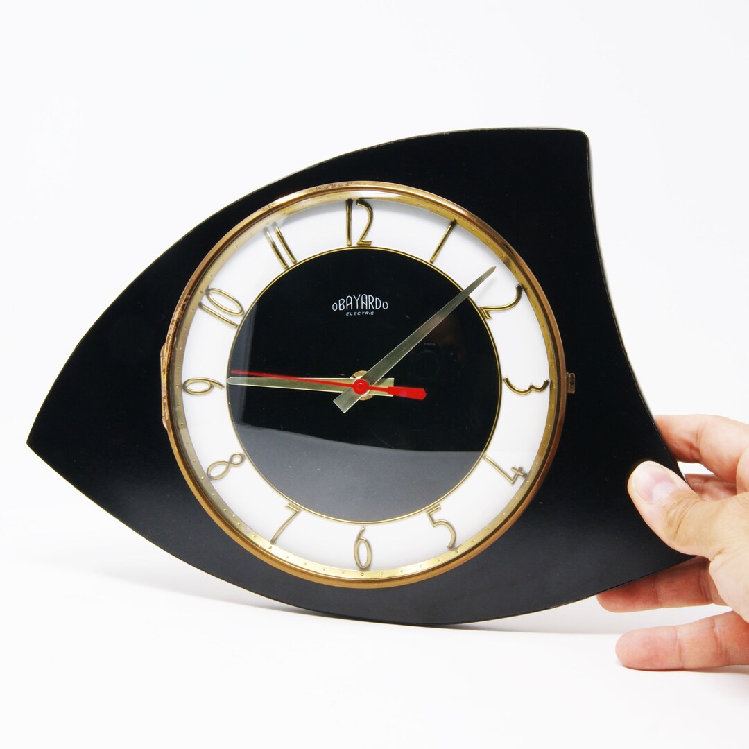 Bayard Electric Space Age Wall Clock Etsy