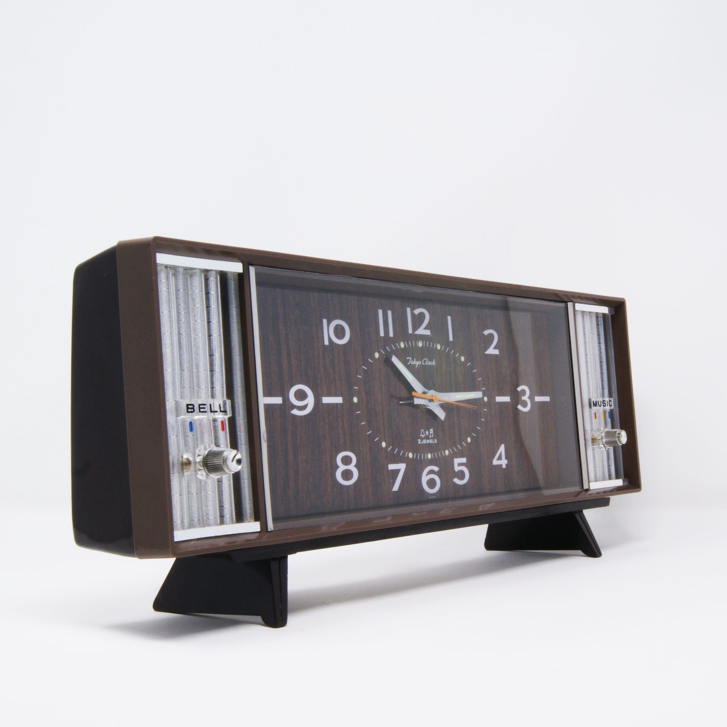 TOKYO CLOCK ヴィンテージ テーブルクロック Vintage Clock Tablecloth Tokyo Clock Nº 1696 - Etsy New Zealand