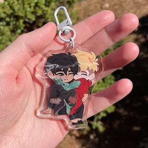 trigun vash and wolfwood acrylic charm