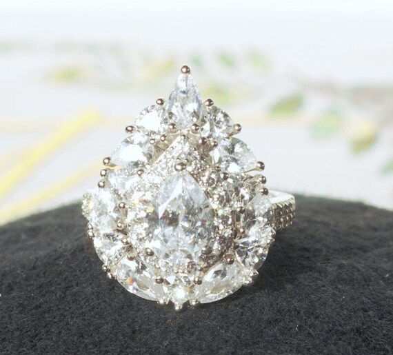 White Cubic Zirconia Rhodium Over Sterling Silver… - image 7
