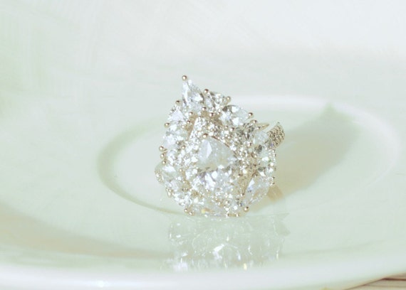 White Cubic Zirconia Rhodium Over Sterling Silver… - image 9