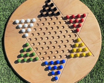 JUMBO 23 5 8 Chinese Checkers W jumbo 20mm Designer Marbles Dragon