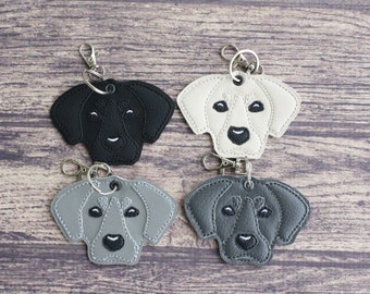 Labrador keychain, keyfob, gift dog lover, Lab lover, bag tag