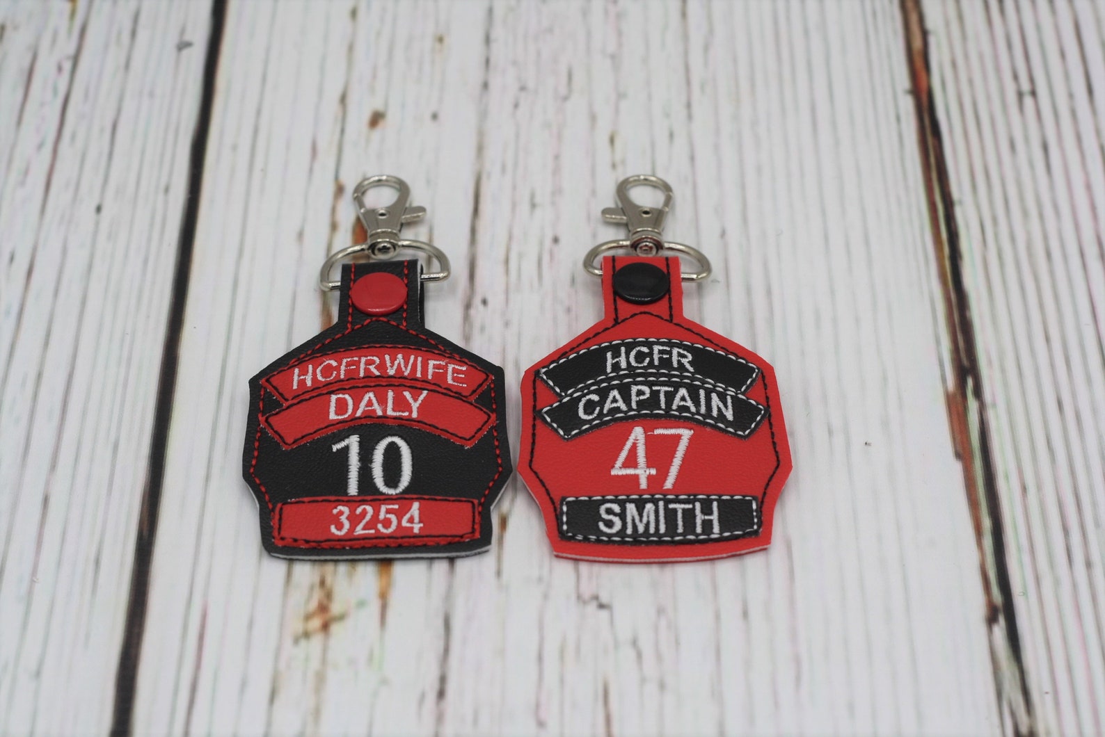 Firefighter Helmet Shield Keychain Personalized Fireman Fire Etsy