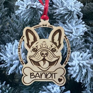 French Bulldog Ornament Personalized, Frenchie Mom gift