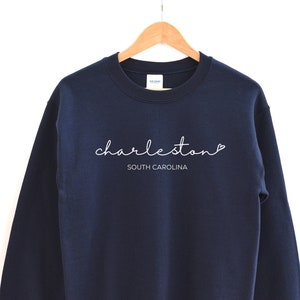 Charleston Love Crewneck Sweatshirt - Charleston South Carolina T-shirt - Charleston Sweatshirt - Charleston Bachelorette - Charleston SC