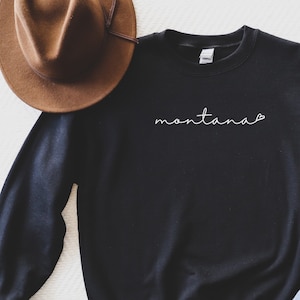 Montana Love Crewneck Sweatshirt - Montana Sweatshirt - Montana Shirt - Montana Women's Shirt - Montana Gift - Montana T-Shirt