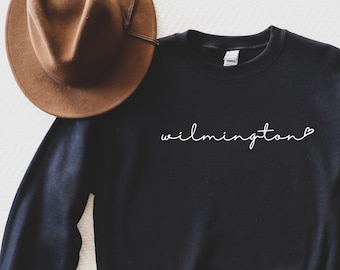 Wilmington Love Sweatshirt - North Carolina, Delaware