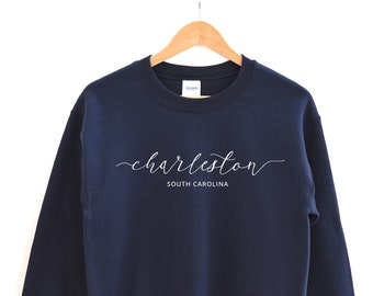 Charleston South Carolina Crewneck Sweatshirt - Classic Fit