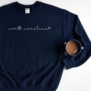 North Carolina Love Sweatshirt - North Carolina Shirt - North Carolina Bachelorette - North Carolina Sweatshirt - North Carolina Crewneck