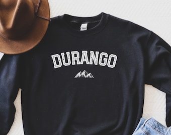 Durango Mountains Sweatshirt - Durango CO Sweatshirt - Durango Gift - Durango Sweatshirt - Colorado Crewneck - Colorado Sweatshirt