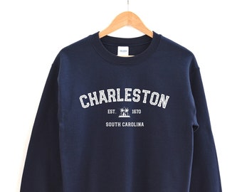 Charleston Crewneck Sweatshirt - Charleston South Carolina Shirt - Charleston Sweatshirt - Charleston Shirt - Charleston T-Shirt