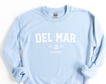 Del Mar California Sweatshirt - Classic Fit Crewneck