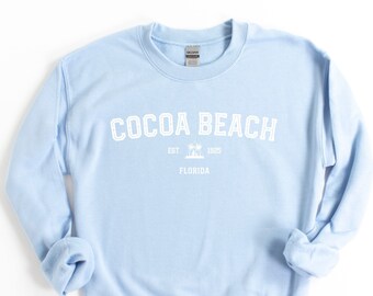 Cocoa Beach Florida Sweatshirt - Cocoa Beach Sweatshirt - Cocoa Beach Crewneck - Florida Crewneck - Cocoa Beach Gift - Coastal Sweatshirt