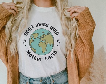 Mother Earth Graphic T-Shirt - Nature Lover Gift