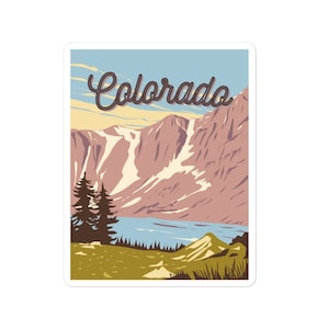 Colorado Sticker - National Park Sticker -Rocky Mountain Sticker - Colorado Gift - National Park Gift - Rocky Mountain National Park Sticker