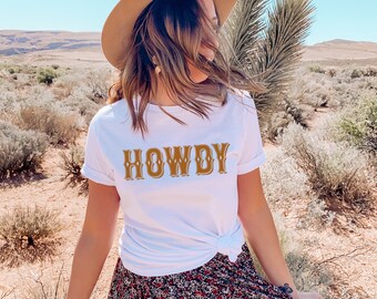 Howdy Western T-Shirt - Howdy T-Shirt - Howdy Shirt - Western Shirt - Cute Southern Shirt - Howdy Ya'll Shirt - Southern T-Shirt