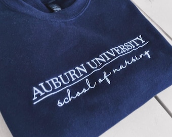 Custom Embroidered College Sweatshirt - Custom University Sweatshirt - Embroidered Sweatshirt - Custom College Sweatshirt Embroidered