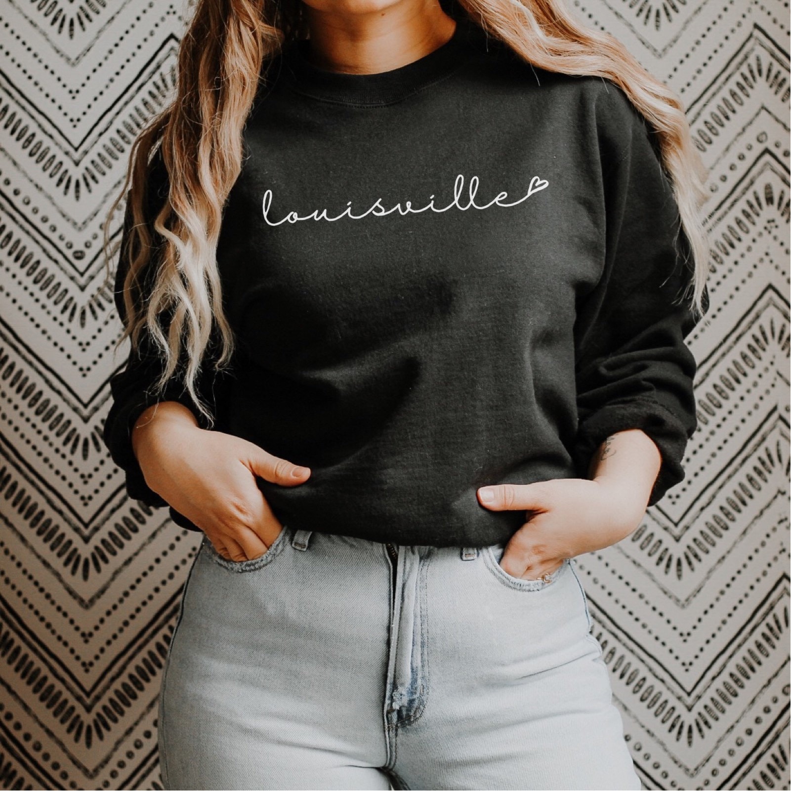 TheOutboundCo Louisville Love Sweatshirt - Louisville Women's Shirt - Louisville Bachelorette - Louisville Sweatshirt - Louisville Crewneck