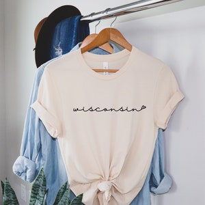 Wisconsin Liebe T-Shirt - Wisconsin Shirt - Wisconsin T-Shirt - Wisconsin Geschenk - Wisconsin Bachelorette - University of Wisconsin Shirt