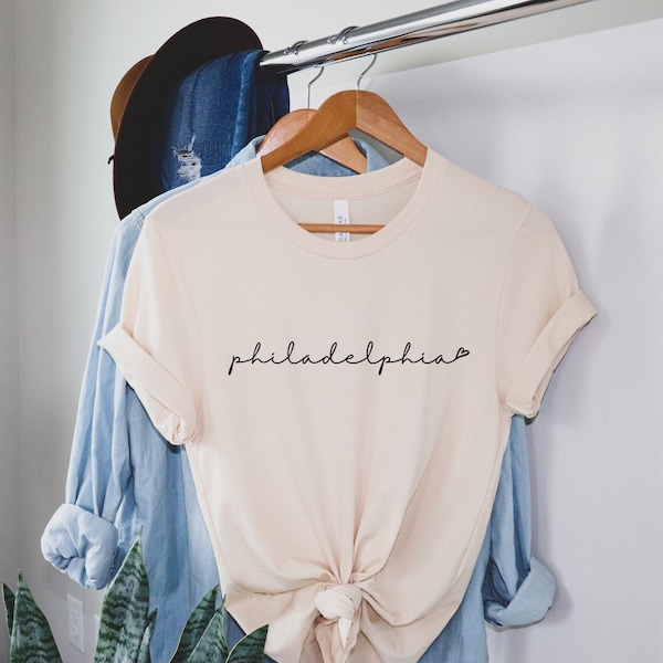 Philadelphia Love T-Shirt - Philadelphia Gift - Women's Philadelphia T-Shirt - Philadelphia Bachelorette - Cute Philadelphia Shirt