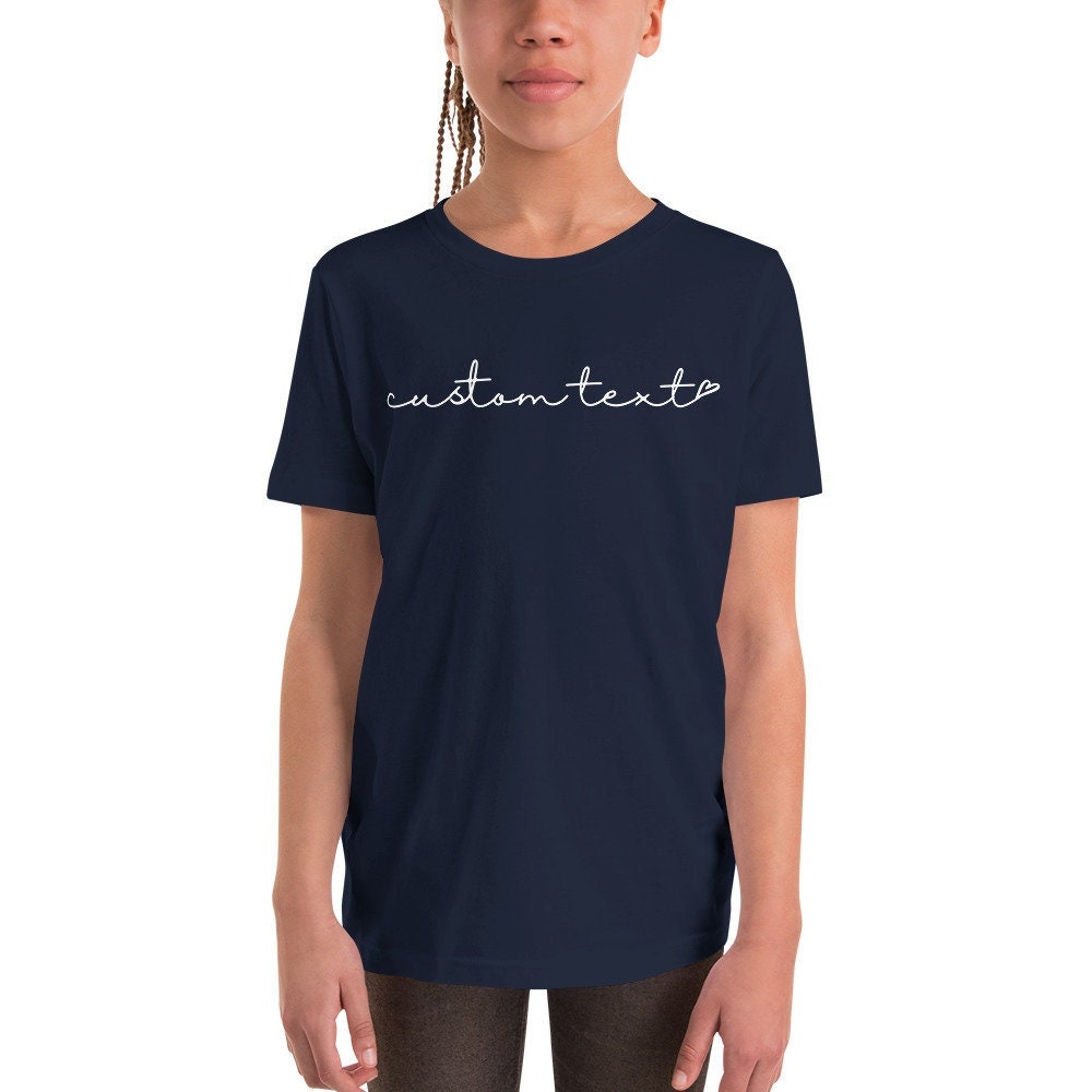 [ ANOTHERYOUTH ]★heart printing t Custom Youth T-shirt - Custom Heart T-shirt - Custom Kids