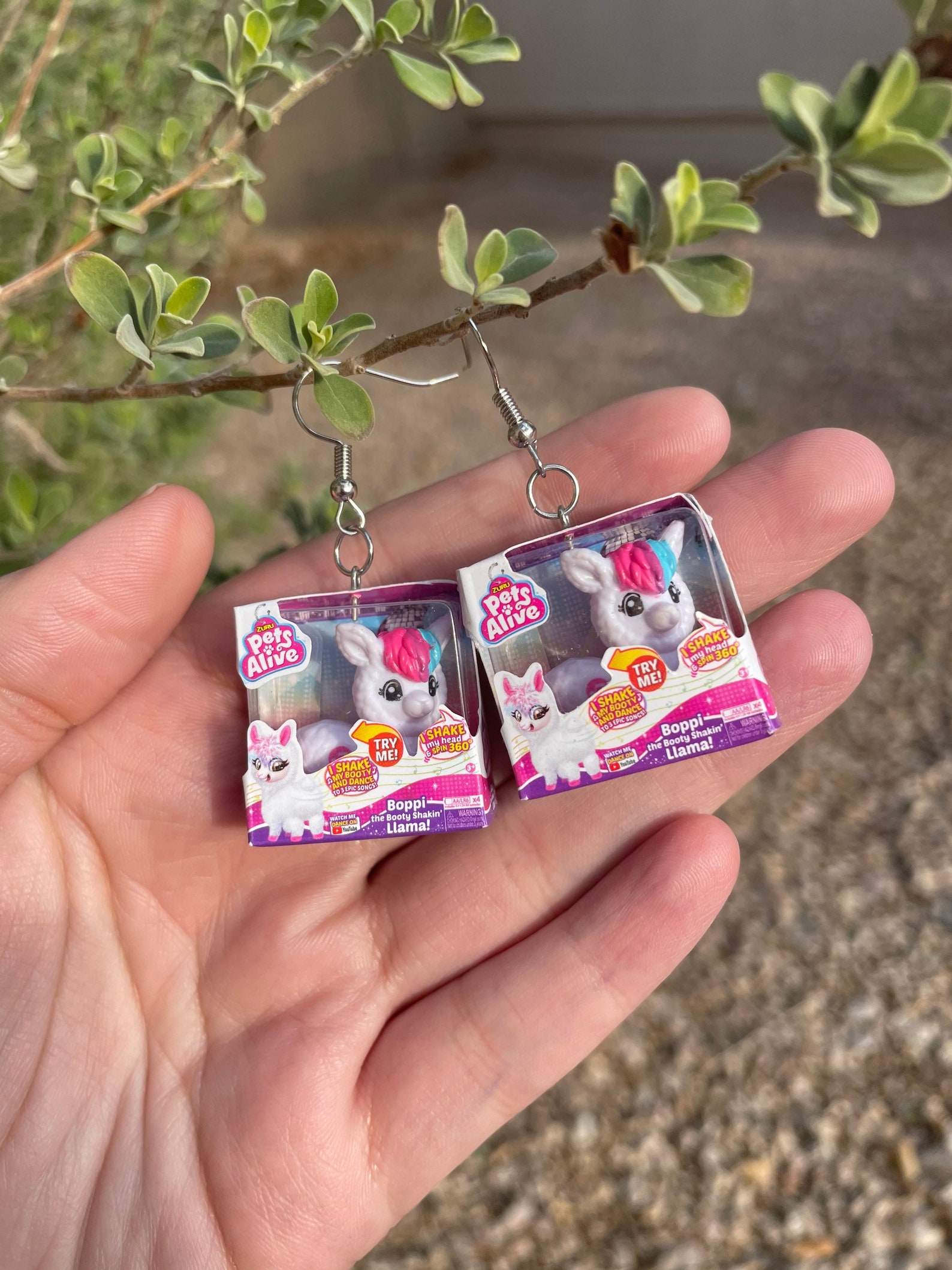 Mini Toy Brand Earrings Etsy