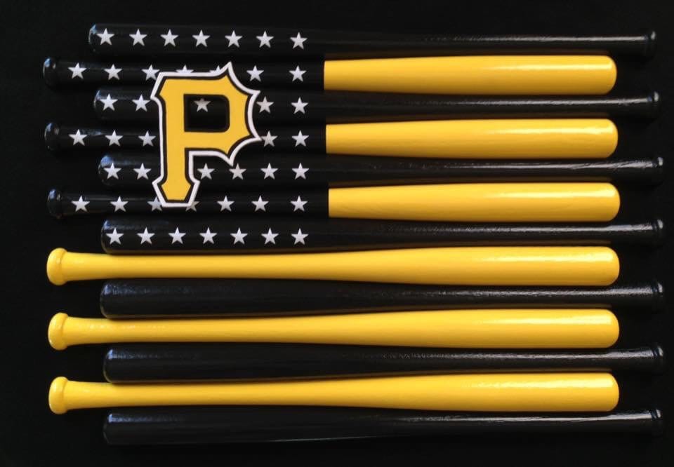 Pittsburgh Pirates Baseball Bat Flag Etsy