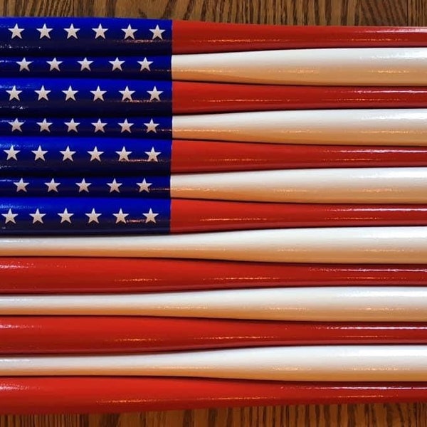 American Flag Made of Baseballs Etsy