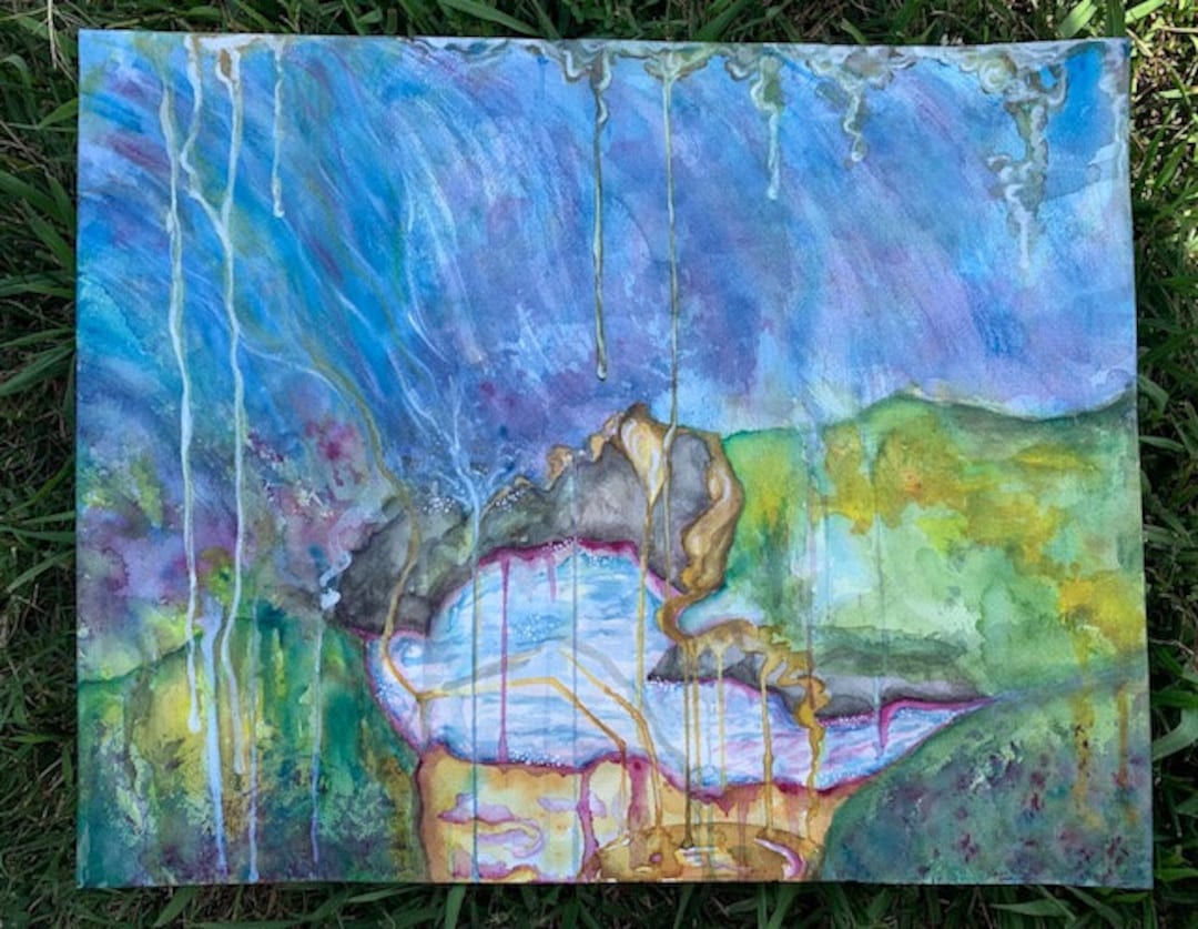 The Land Flowing With Milk and Honey Original Watercolor Print 16x20 - Etsy